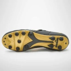 Diadora Men's Brasil #9 Italy LT+MDPU Soccer Shoe - Black/Gold 11 Diadora Men's Brasil #9 Italy LT+MDPU Soccer Shoe - Black/Gold -Gazelle Sports 101.178784 C0893 40 HR