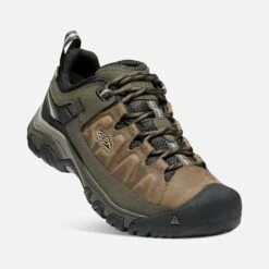 Keen Men's Targhee III Waterproof Hiking Shoe - Bungee Cord/Black - Wide (2E) -Gazelle Sports 1018597 3Q PDP