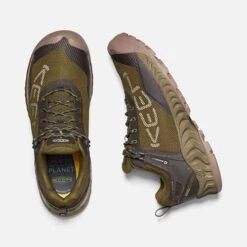 Keen Men's NXIS Evo WP Hiking Shoe - Dark Olive/Black Olive - Regular (D) -Gazelle Sports 1025909 PLD PDP 1