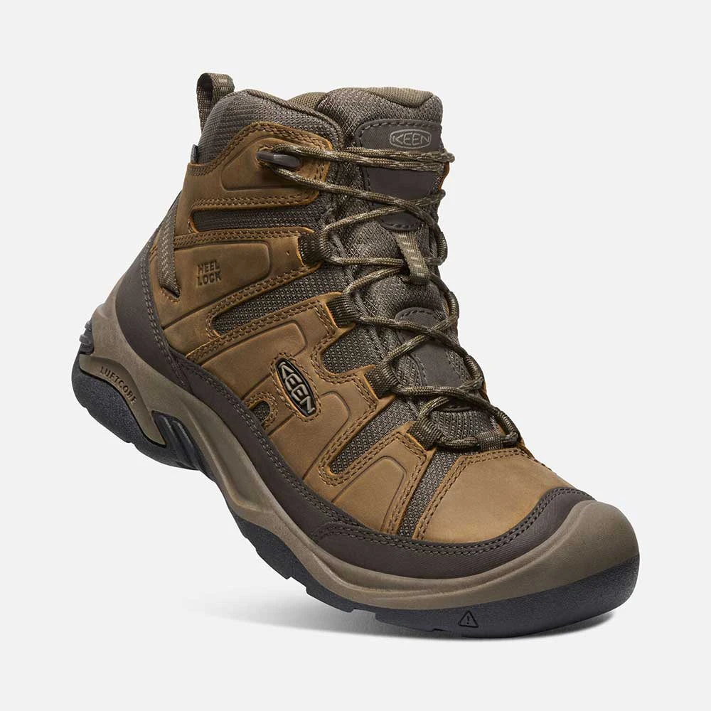 Keen Men's Circadia Mid WP Hiking Boot- Bison/Brindle- Wide (2E) 3 Keen Men's Circadia Mid WP Hiking Boot- Bison/Brindle- Wide (2E) - Image 2