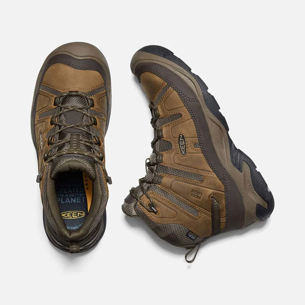 Keen Men's Circadia Mid WP Hiking Boot- Bison/Brindle- Wide (2E) 6 Keen Men's Circadia Mid WP Hiking Boot- Bison/Brindle- Wide (2E) - Image 5