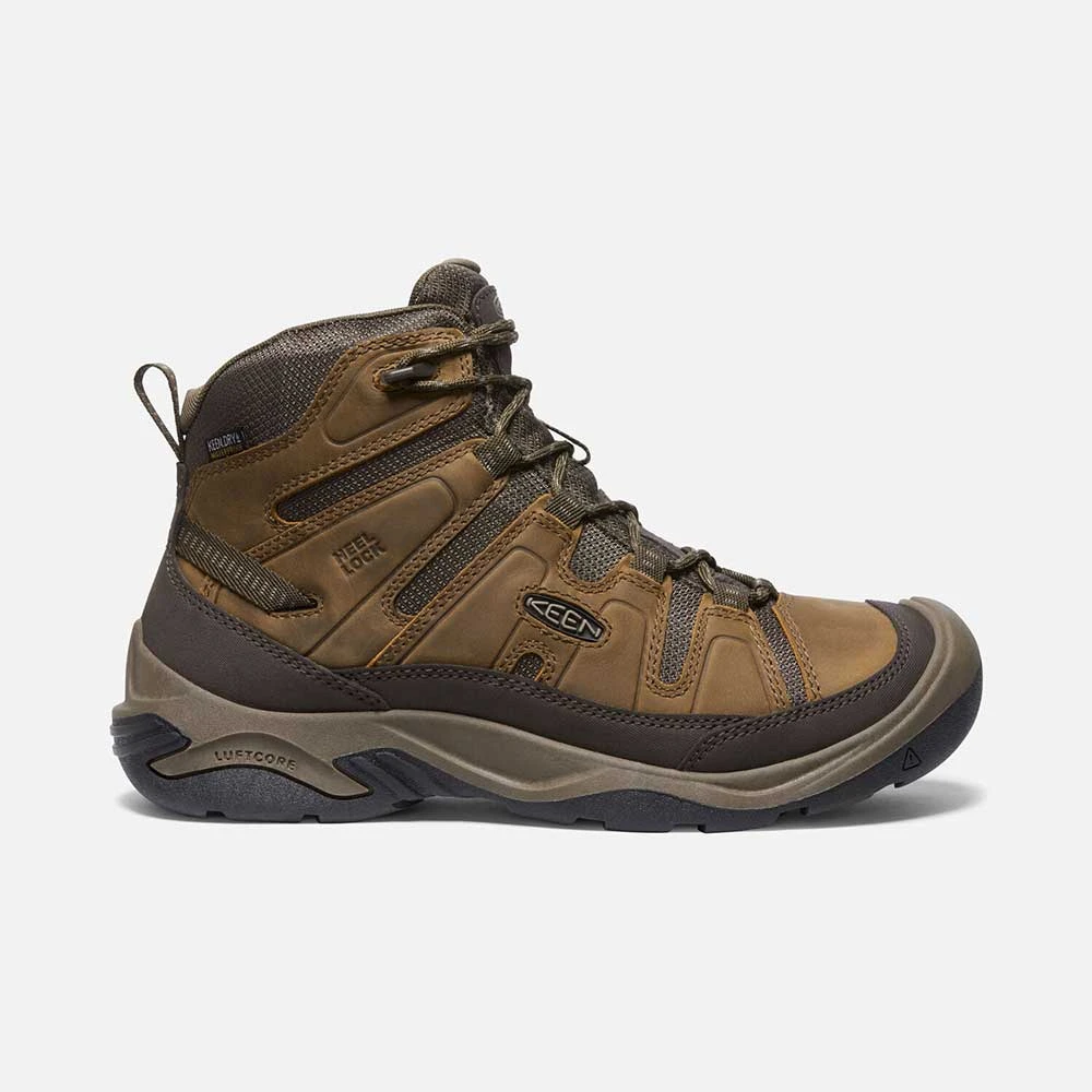 Keen Men's Circadia Mid WP Hiking Boot- Bison/Brindle- Wide (2E) 2 Keen Men's Circadia Mid WP Hiking Boot- Bison/Brindle- Wide (2E)