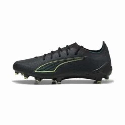 Men's Ultra 6 Ultimate FG Soccer Cleat - Puma Black/Fizzy Light/Green Terrain - Regular (D) -Gazelle Sports 108557 02