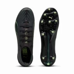 Men's Ultra 6 Ultimate FG Soccer Cleat - Puma Black/Fizzy Light/Green Terrain - Regular (D) -Gazelle Sports 108557 02 3