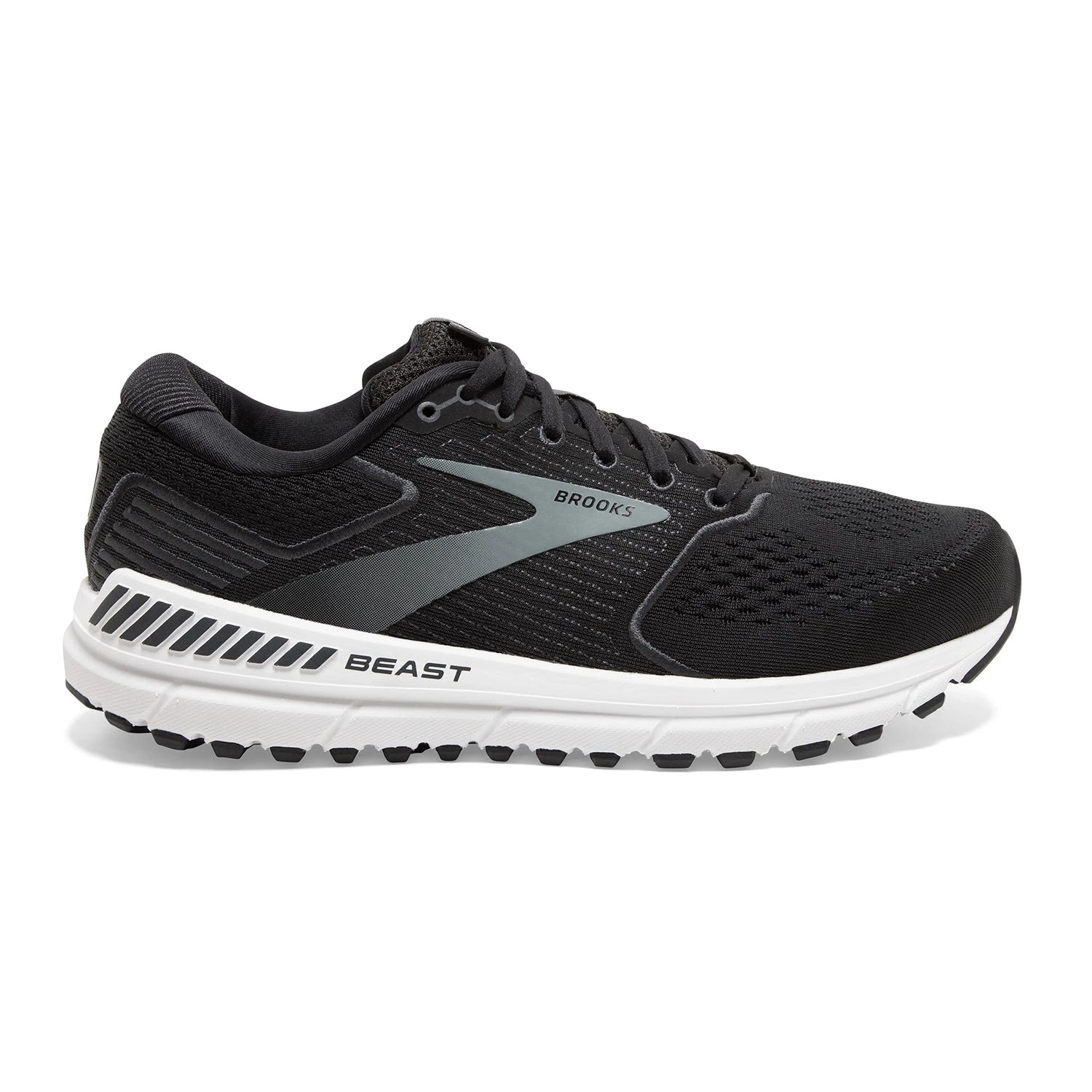 BROOKS Men's Beast 20 Running Shoe - Black/Ebony/Grey - Regular (D) 3 BROOKS Men's Beast 20 Running Shoe - Black/Ebony/Grey - Regular (D)