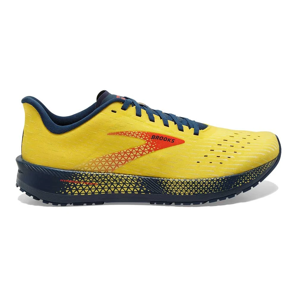 BROOKS Men's Hyperion Tempo Running Shoe- Maize/Titan/Cherry Tomato - Regular (D) 3 BROOKS Men's Hyperion Tempo Running Shoe- Maize/Titan/Cherry Tomato - Regular (D)