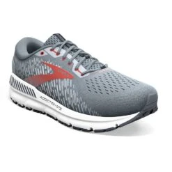 BROOKS Men's Addiction GTS 15 Running Shoe- Grey/Ebony/Chili Oil - Wide (2E) -Gazelle Sports 110365 043 A Addiction GTS 15 1