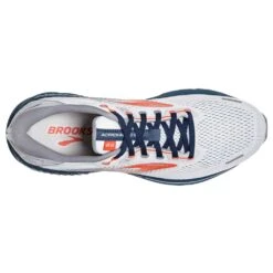 BROOKS Men's Adrenaline GTS 22 Running Shoe - Arctic/Red/Titan- Regular (D) 11 BROOKS Men's Adrenaline GTS 22 Running Shoe - Arctic/Red/Titan- Regular (D) -Gazelle Sports 110366 004 O Adrenaline GTS 22