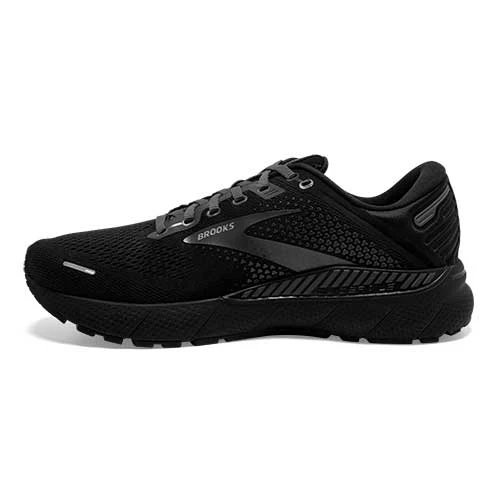 BROOKS Men's Adrenaline GTS 22 Running Shoe - Black/Black/Ebony- Regular (D) 6 BROOKS Men's Adrenaline GTS 22 Running Shoe - Black/Black/Ebony- Regular (D) - Image 4