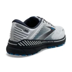 BROOKS Men's Adrenaline GTS 22 Running Shoe- Oyster/India Ink/Blue- Regular (D) -Gazelle Sports 110366 023 H Adrenaline GTS 22 1ce0a4b0 5365 4c76 9501 7ba874c4b542