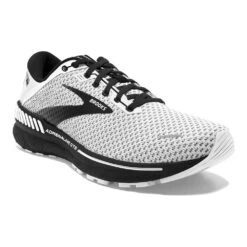 BROOKS Men's GTS 22 Running Shoe - White/Grey/Black - Wide (2E) -Gazelle Sports 110366 135 A Adrenaline GTS 22 00ffc813 240c 4dac 97dc a3b3798d94df