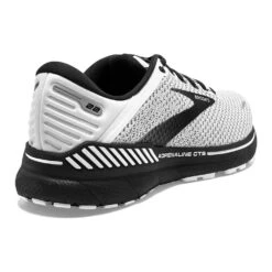 BROOKS Men's GTS 22 Running Shoe - White/Grey/Black - Wide (2E) -Gazelle Sports 110366 135 H Adrenaline GTS 22 32029581 620a 4d28 a9d3 65f1ece1434a