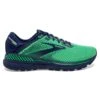 BROOKS Men's Adrenaline GTS 22 Running Shoe- Green/Navy- Regular (D) -Gazelle Sports 110366 362 L Adrenaline GTS 22