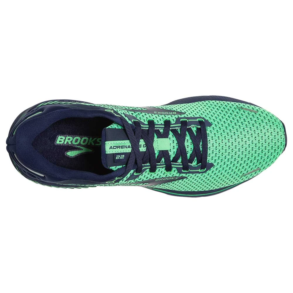 BROOKS Men's Adrenaline GTS 22 Running Shoe- Green/Navy- Regular (D) 6 BROOKS Men's Adrenaline GTS 22 Running Shoe- Green/Navy- Regular (D) - Image 4