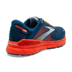 BROOKS Men's Adrenaline GTS 22 Running Shoe - Blue/Light Blue/Orange - Regular (D) -Gazelle Sports 110366 404 H Adrenaline GTS 22