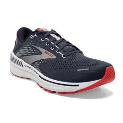 BROOKS Men's Adrenaline GTS 22 Running Shoe - Peacoat/India Ink/Grenadine - Regular (D) -Gazelle Sports 110366 435 A Adrenaline GTS 22 1