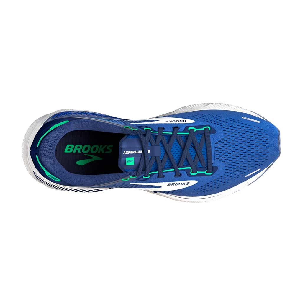 BROOKS Men's Adrenaline GTS 22 Running Shoe - Surf The Web/Blue/Irish Green - Regular (D) 6 BROOKS Men's Adrenaline GTS 22 Running Shoe - Surf The Web/Blue/Irish Green - Regular (D) - Image 4
