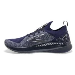BROOKS Men's Levitate StealthFit 5 Running Shoe - Peacoat/Grey- Regular (D) -Gazelle Sports 110373 468 m levitate stealthfit gts 5 mens energy return running shoe