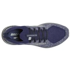 BROOKS Men's Levitate StealthFit 5 Running Shoe - Peacoat/Grey- Regular (D) -Gazelle Sports 110373 468 o levitate stealthfit gts 5 mens energy return running shoe