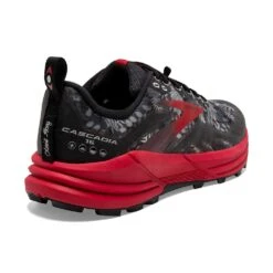 BROOKS Men's Cascadia 16 Trail Running Shoe - Black/Grey/Red - Regular (D) 11 BROOKS Men's Cascadia 16 Trail Running Shoe - Black/Grey/Red - Regular (D) -Gazelle Sports 110376 008 H Cascadia 16