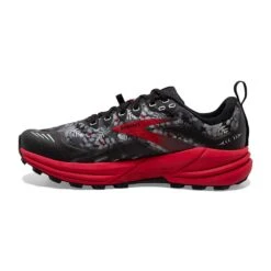 BROOKS Men's Cascadia 16 Trail Running Shoe - Black/Grey/Red - Regular (D) 10 BROOKS Men's Cascadia 16 Trail Running Shoe - Black/Grey/Red - Regular (D) -Gazelle Sports 110376 008 M Cascadia 16