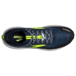 BROOKS Men's Cascadia 16 Trail Running Shoe- Titan/Peacoat/Nightlife- Regular (D) -Gazelle Sports 110376 411 O Cascadia 16