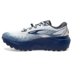 BROOKS Men's Caldera 6 Trail Running Shoe - Oyster/Blue Depths/Pearl - Regular (D) -Gazelle Sports 110379 071 M Caldera 6