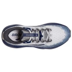 BROOKS Men's Caldera 6 Trail Running Shoe - Oyster/Blue Depths/Pearl - Regular (D) -Gazelle Sports 110379 071 O Caldera 6