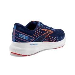 BROOKS Men's Glycerin 20 Running Shoe- Blue Depths/Palace Blue/Orange- Wide (2E) -Gazelle Sports 110382 444 H Glycerin 20 e8d20f6b e03c 4ac9 b1d4 5e1042b325e6
