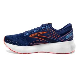 BROOKS Men's Glycerin 20 Running Shoe- Blue Depths/Palace Blue/Orange- Wide (2E) -Gazelle Sports 110382 444 M Glycerin 20 0ebc04c2 e053 4bf2 8c67 ec23935cce40