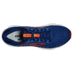 BROOKS Men's Glycerin 20 Running Shoe- Blue Depths/Palace Blue/Orange- Wide (2E) -Gazelle Sports 110382 444 O Glycerin 20 14136165 aae8 4788 a0e2 b4f34aa394e5
