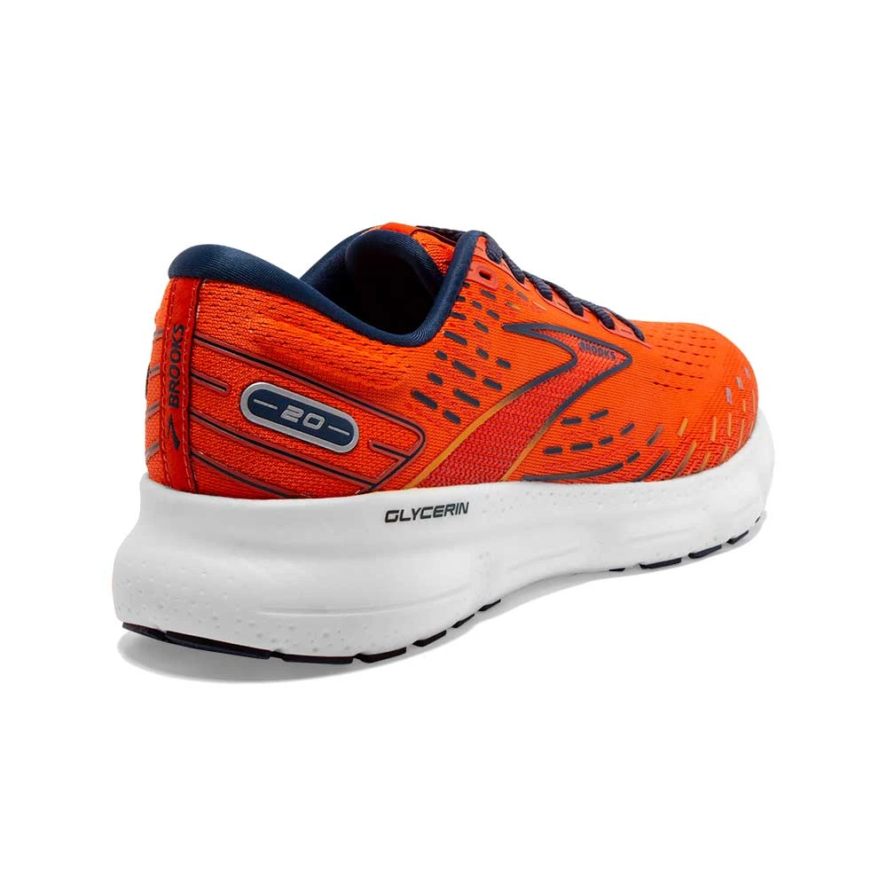 BROOKS Men's Glycerin 20 Running Shoe- Orange/Titan/Flame- Regular (D) 5 BROOKS Men's Glycerin 20 Running Shoe- Orange/Titan/Flame- Regular (D) - Image 3