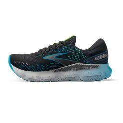 BROOKS Men's Glycerin GTS 20 Running Shoes - Black/Hawaiian Ocean/Green - Regular (D) -Gazelle Sports 110383 006 M Glycerin GTS 20