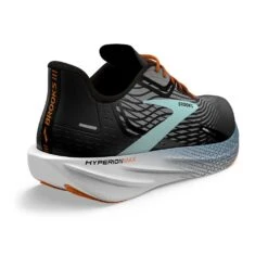 BROOKS Men's Hyperion Max Running Shoe- Black/Grey/Orange Clown Fish - Regular (D) -Gazelle Sports 110390 019 H Hyperion Max