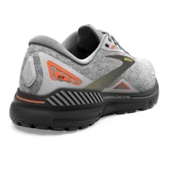 BROOKS Adrenaline GTS 23 (D) - Oyster/Black/Red Orange -Gazelle Sports 110391 017 H Adrenaline GTS 23