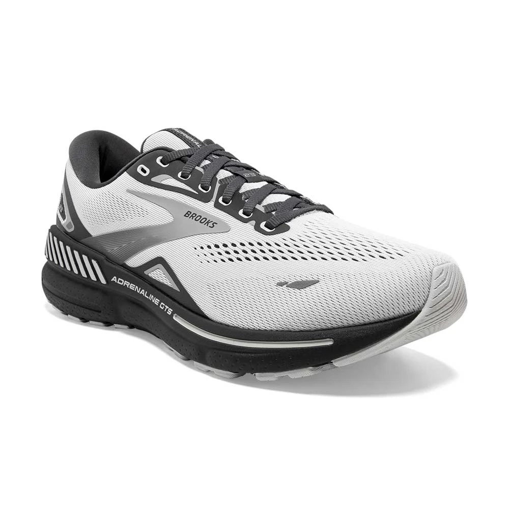 BROOKS Men's Adrenaline GTS 23 Running Shoe - Oyster/Ebony/Alloy- Wide (2E) 4 BROOKS Men's Adrenaline GTS 23 Running Shoe - Oyster/Ebony/Alloy- Wide (2E) - Image 2