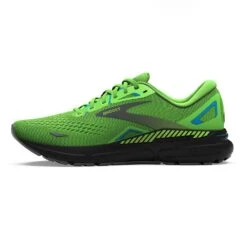 BROOKS Men's Adrenaline GTS 23 Running Shoe - Green Gecko/Grey/Atomic Blue- Regular (D) -Gazelle Sports 110391 373 M Adrenaline GTS 23
