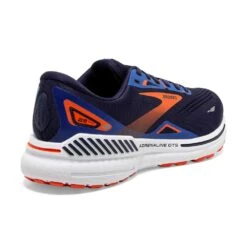 BROOKS Men's Adrenaline GTS 23 Running Shoe - Peacoat/Orange/Surf The Web- Regular (D) 13 BROOKS Men's Adrenaline GTS 23 Running Shoe - Peacoat/Orange/Surf The Web- Regular (D) -Gazelle Sports 110391 438 H Adrenaline GTS 23 1