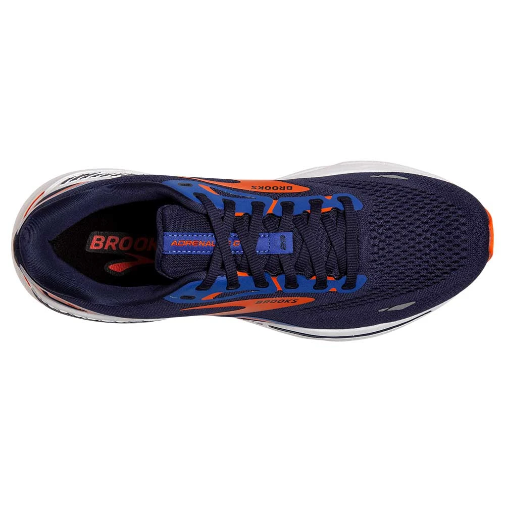 BROOKS Men's Adrenaline GTS 23 Running Shoe - Peacoat/Orange/Surf The Web- Regular (D) 8 BROOKS Men's Adrenaline GTS 23 Running Shoe - Peacoat/Orange/Surf The Web- Regular (D) - Image 6
