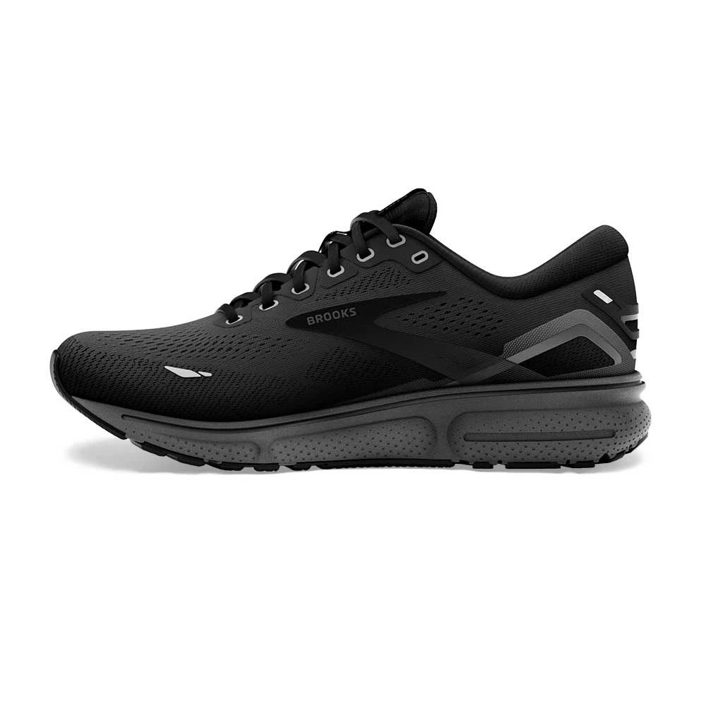 BROOKS Men's Ghost 15 Running Shoe - Black/Black/Ebony- Regular (D) 5 BROOKS Men's Ghost 15 Running Shoe - Black/Black/Ebony- Regular (D) - Image 3