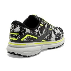 BROOKS Men's Ghost 15 Camo Running Shoe - Black/Ebony/Nightlife - Regular (D) -Gazelle Sports 110393 029 H Ghost 15