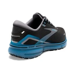 BROOKS Men's Ghost 15 Running Shoe- Black/Blackened Pearl/Blue- Regular (D) -Gazelle Sports 110393 056 H Ghost 15