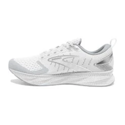 BROOKS Men's Levitate 6 Running Shoe - Bright White/Oyster Mushroom- Regular (D) -Gazelle Sports 110395 126 M Levitate 6