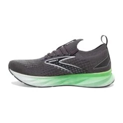 BROOKS Men's Levitate StealthFit 6 Running Shoe- Blackened Pearl/Green/White- Regular (D) -Gazelle Sports 110397 323 M Levitate StealthFit 6