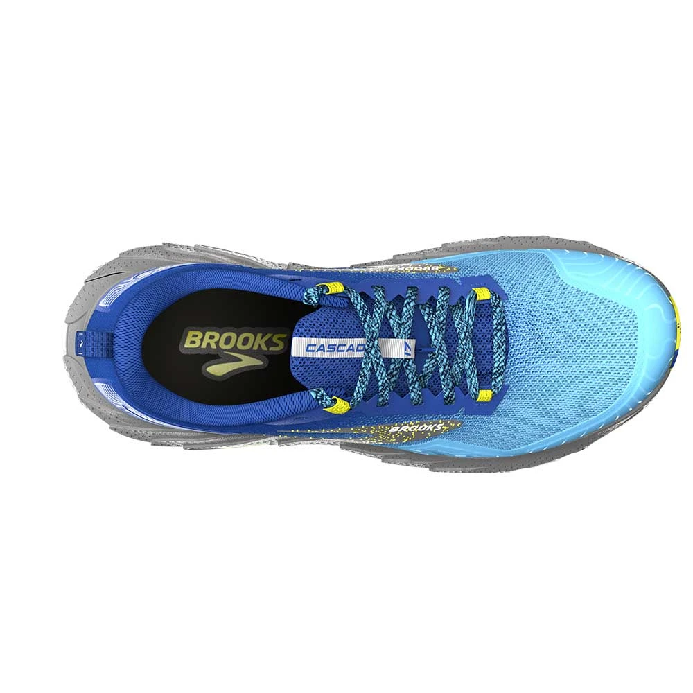 BROOKS Men's Cascadia 17 Trail Running Shoe - Blue/Surf The Web/Sulphur - Regular (D) 7 BROOKS Men's Cascadia 17 Trail Running Shoe - Blue/Surf The Web/Sulphur - Regular (D) - Image 5