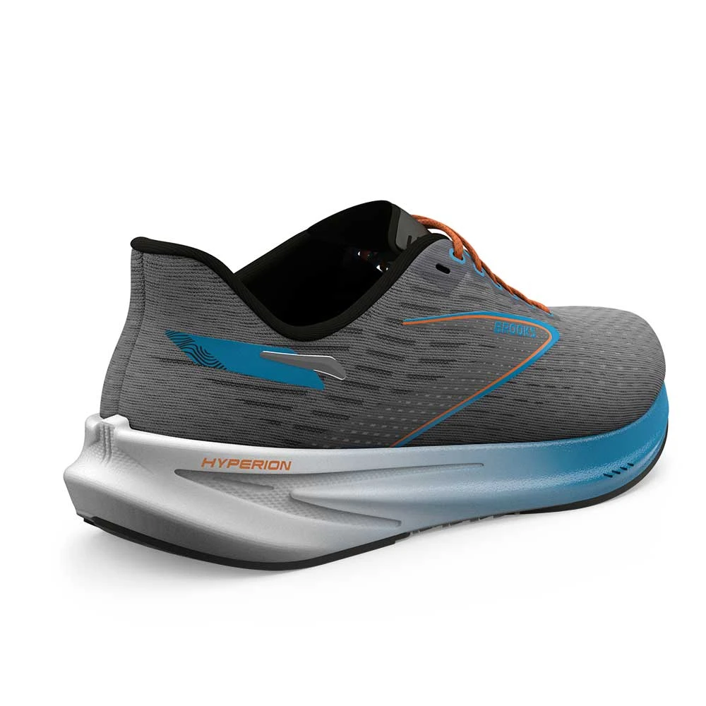 BROOKS Men's Hyperion Running Shoe - Grey/Atomic Blue/Scarlet - Regular (D) 5 BROOKS Men's Hyperion Running Shoe - Grey/Atomic Blue/Scarlet - Regular (D) - Image 3
