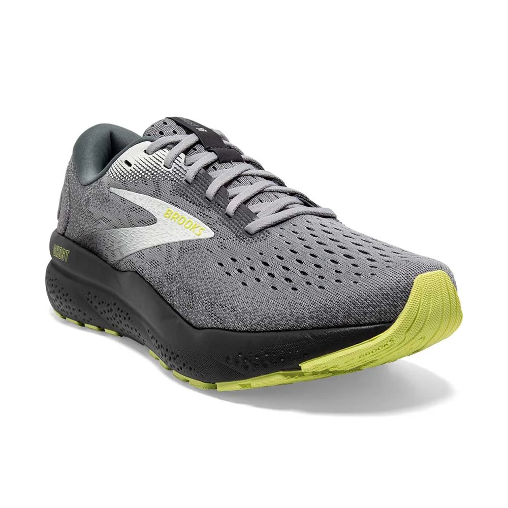 BROOKS Men's Ghost 16 Running Shoe - Primer/Grey/Lime - Extra Wide (4E) 4 BROOKS Men's Ghost 16 Running Shoe - Primer/Grey/Lime - Extra Wide (4E) - Image 2