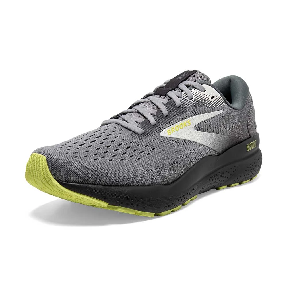 BROOKS Men's Ghost 16 Running Shoe - Primer/Grey/Lime - Wide (2E) 6 BROOKS Men's Ghost 16 Running Shoe - Primer/Grey/Lime - Wide (2E) - Image 4