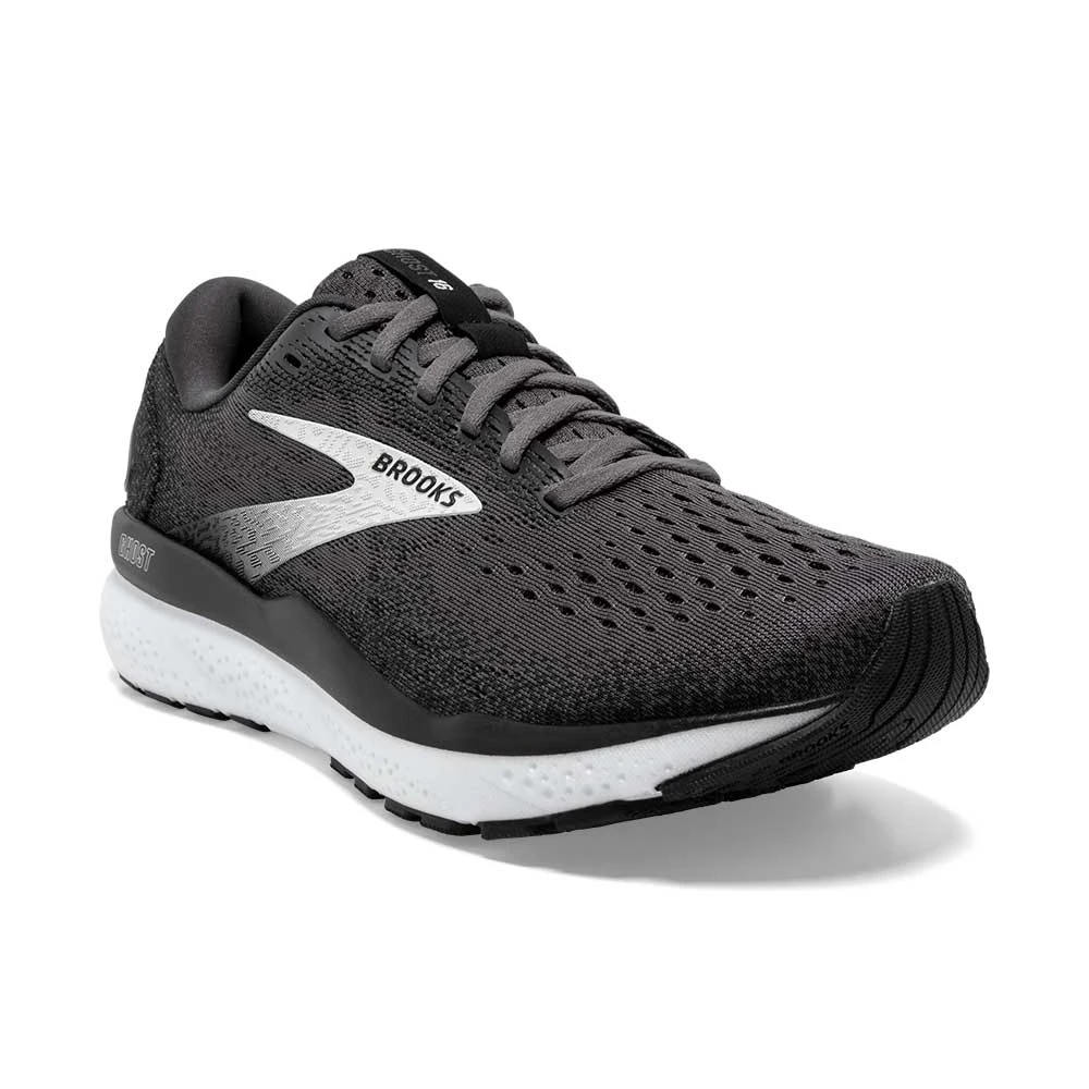 BROOKS Men's Ghost 16 Running Shoe - Black/Grey/White - Regular (D) 4 BROOKS Men's Ghost 16 Running Shoe - Black/Grey/White - Regular (D) - Image 2