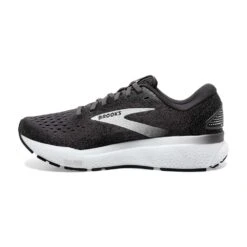 BROOKS Men's Ghost 16 Running Shoe - Black/Grey/White - Regular (D) 11 BROOKS Men's Ghost 16 Running Shoe - Black/Grey/White - Regular (D) -Gazelle Sports 110418 090 M Ghost 16